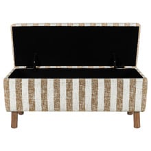 Modello Cotton Storage Ottoman Bench